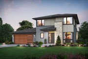 Contemporary Style House Plan - 3 Beds 2.5 Baths 2076 Sq/Ft Plan #48-1079 