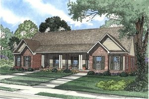 Traditional Exterior - Front Elevation Plan #17-1065