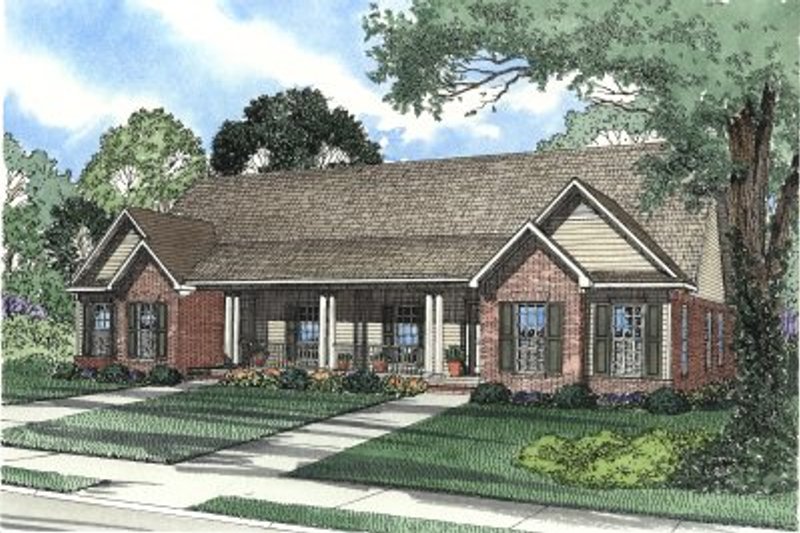 House Plan Design - Traditional Exterior - Front Elevation Plan #17-1065
