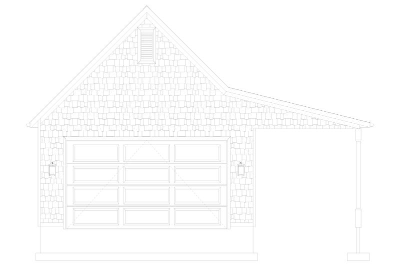 House Design - Exterior - Front Elevation 5 for Bungalow House Plan #1060-351, 0.5 bath