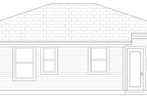 Exterior - Rear Elevation for Cottage House Plan #84-101 - 2 bed, 1 bath