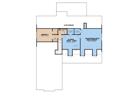 Floor Plan - Upper Floor for Country House Plan #923-70 - 4 bed, 3.5 bath