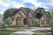 European Style House Plan - 4 Beds 2.5 Baths 2606 Sq/Ft Plan #17-1042 