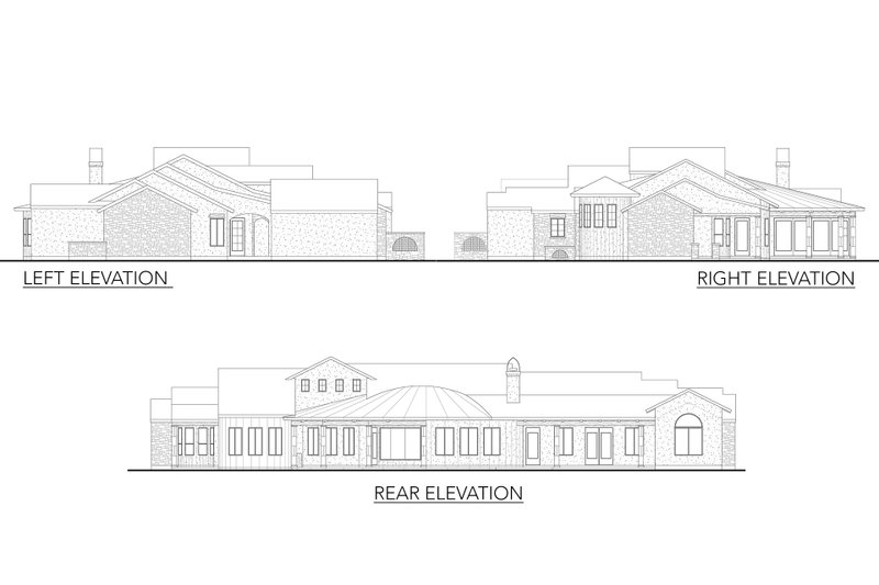 Home Plan - Exterior - Other Elevation for Mediterranean House Plan #80-199 - 4 bed, 5 bath