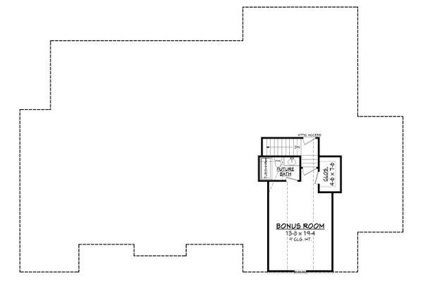 Dream House Plan - Optional Bonus Level