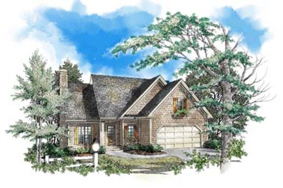 Exterior - Front Elevation for Traditional House Plan #71-106 - 3 bed, 2.5 bath