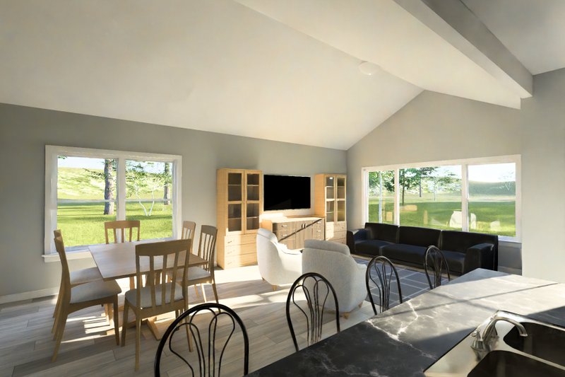 Architectural House Design - Interior - Family Room for Cottage House Plan #513-2425 - 3 bed, 2 bath