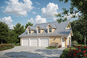 Country Exterior - Front Elevation Plan #930-84