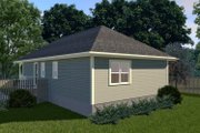 Cottage Style House Plan - 3 Beds 2 Baths 1056 Sq/Ft Plan #79-127 Exterior 