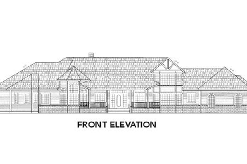 House Plan Design - Exterior - Other Elevation for Tudor House Plan #60-241 - 4 bed, 3.5 bath