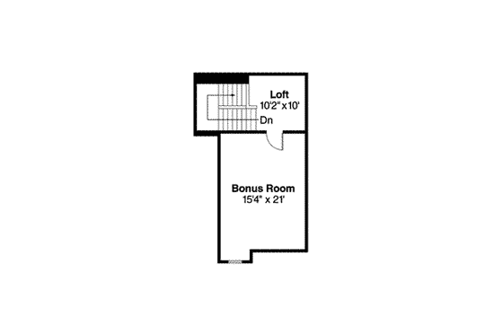 Floor Plan - Upper Floor for Craftsman House Plan #124-494 - 3 bed, 2.5 bath