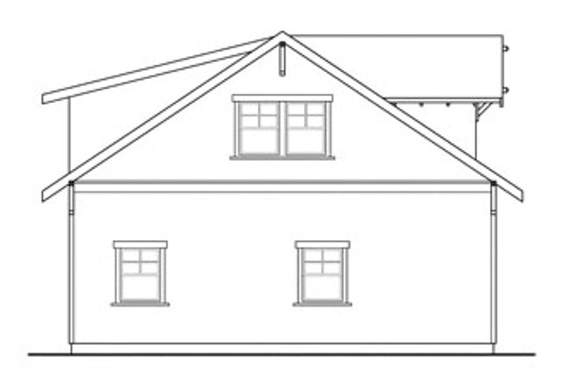 House Design - Exterior - Other Elevation for Craftsman House Plan #124-635, 1 bath