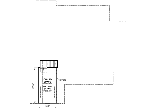 Floor Plan - Other Floor for Southern House Plan #21-106 - 3 bed, 2.5 bath