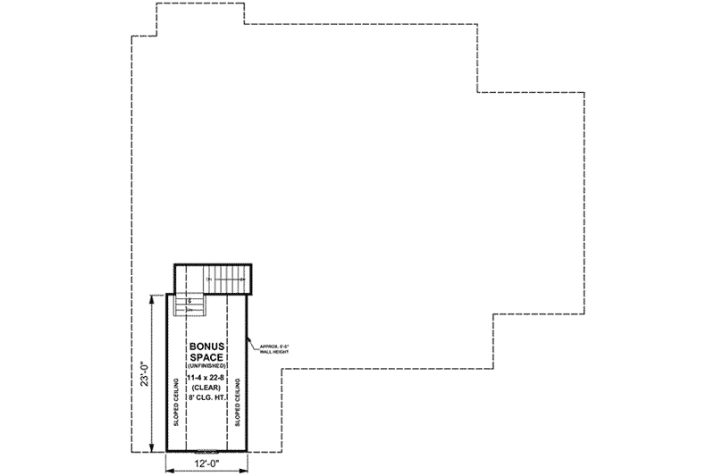 House Blueprint - Floor Plan - Other Floor for Southern House Plan #21-106 - 3 bed, 2.5 bath