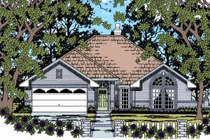 Traditional Exterior - Front Elevation Plan #42-357