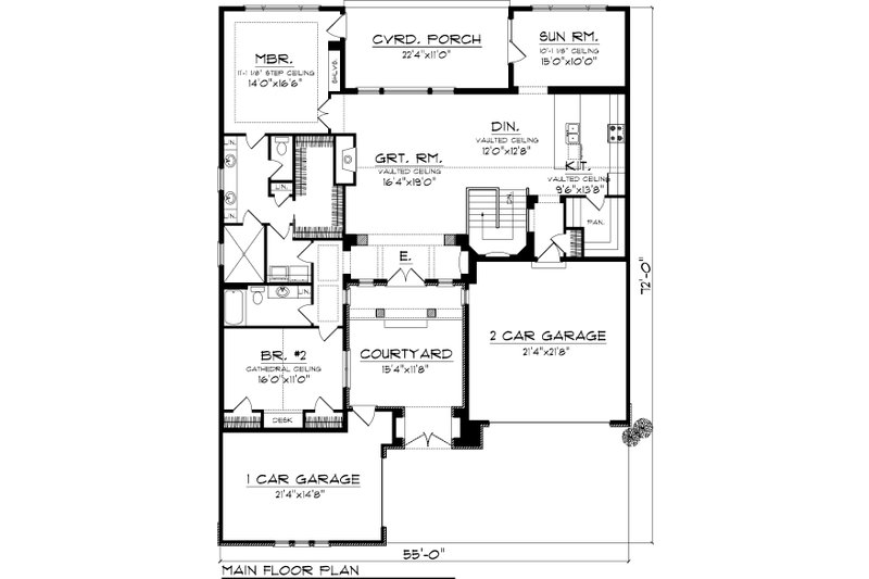Home Plan - Tuscan house plan, European design, floor plan