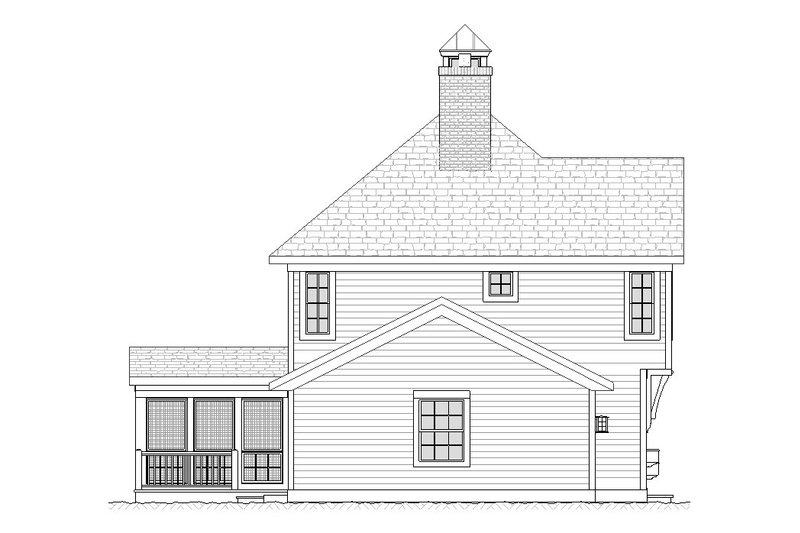 Home Plan - Left Side Elevation