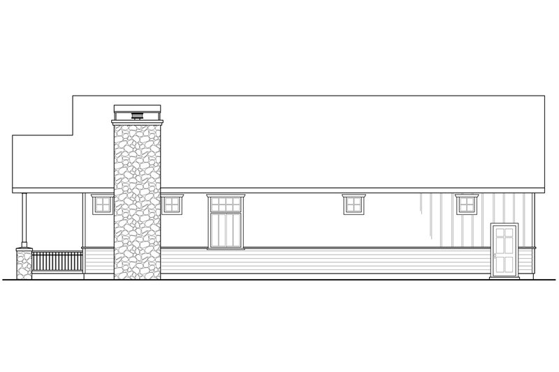 Home Plan - Exterior - Other Elevation 1 for Craftsman House Plan #124-989 - 1 bed, 1 bath