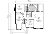 Traditional Style House Plan - 4 Beds 2.5 Baths 2550 Sq/Ft Plan #25-4176 