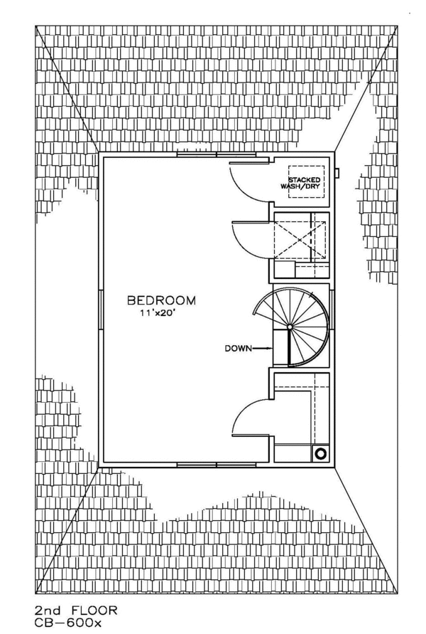Cottage Floor Plan - Upper Floor Plan #8-210