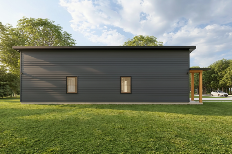 House Design - Exterior - Other Elevation 1 for Contemporary House Plan #1127-2 - 3 bed, 2 bath