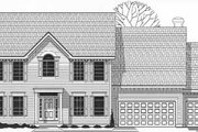 Colonial Style House Plan - 4 Beds 3.5 Baths 2896 Sq/Ft Plan #67-552 