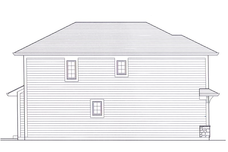 Home Plan - Left Side Elevation