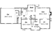 European Style House Plan - 5 Beds 2.5 Baths 2984 Sq/Ft Plan #329-120 