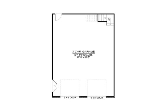 Floor Plan - Main Floor for Country House Plan #1064-256, 0 bath