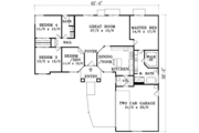 Colonial Style House Plan - 4 Beds 2 Baths 1889 Sq/Ft Plan #1-1368 