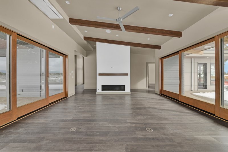 House Blueprint - Interior - Family Room 1 for Modern House Plan #892-36 - 4 bed, 3.5 bath