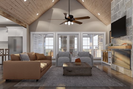 Interior - Family Room 2 for Farmhouse House Plan #923-371 - 4 bed, 2.5 bath