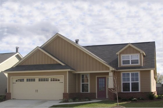 Exterior - Front Elevation for Craftsman House Plan #63-182 - 3 bed, 2 bath
