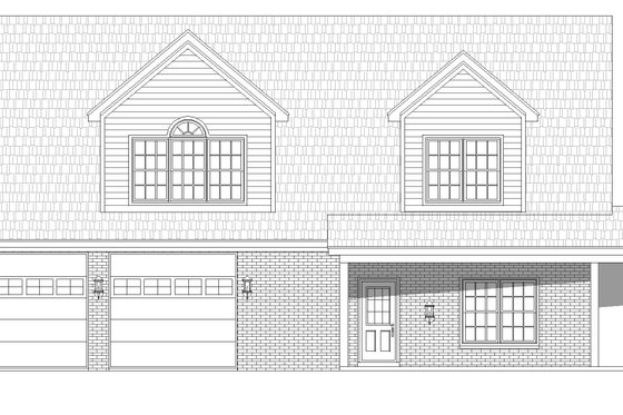 Exterior - Front Elevation 3 for Traditional House Plan #932-402 - 5 bed, 3.5 bath