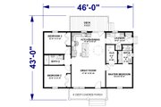 Farmhouse Style House Plan - 3 Beds 2 Baths 1334 Sq/Ft Plan #44-292 