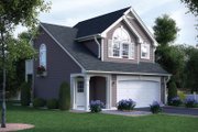 Traditional Style House Plan - 1 Beds 1 Baths 632 Sq/Ft Plan #57-165 