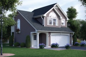 Dream House Plan - Traditional Exterior - Front Elevation Plan #57-165