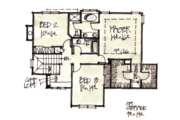 Craftsman Style House Plan - 3 Beds 2.5 Baths 2084 Sq/Ft Plan #20-250 