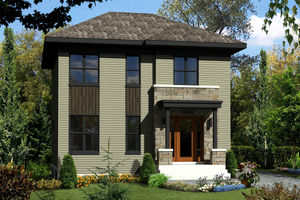 Contemporary Exterior - Front Elevation Plan #25-4328