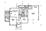 European Style House Plan - 3 Beds 2.5 Baths 2257 Sq/Ft Plan #41-157 