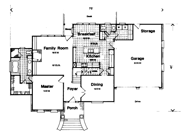 Home Plan - European Floor Plan - Main Floor Plan #41-157