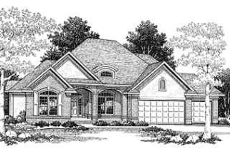 Dream House Plan - Traditional Exterior - Front Elevation Plan #70-343