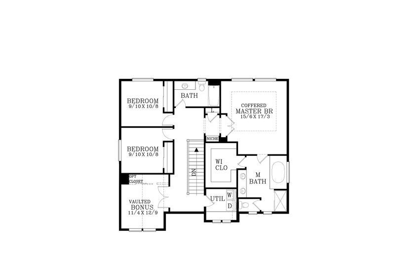 Home Plan - Floor Plan - Upper Floor for Craftsman House Plan #53-536 - 5 bed, 3.5 bath