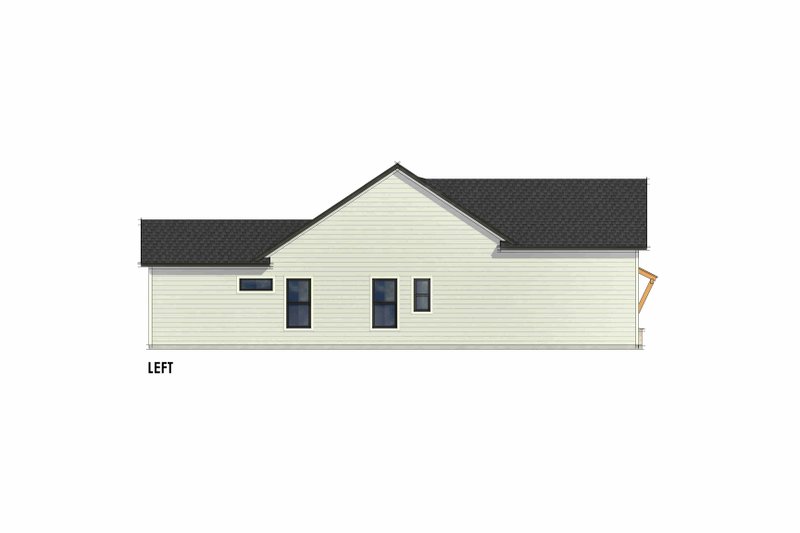 Dream House Plan - Exterior - Rear Elevation 2 for Farmhouse House Plan #1096-116 - 3 bed, 2 bath