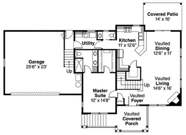 Home Plan - Traditional Floor Plan - Main Floor Plan #124-717