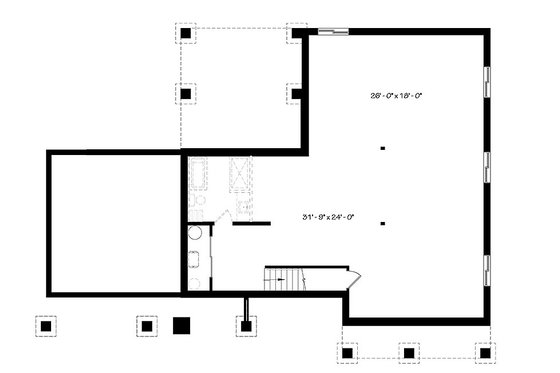 Unfinished Basement Foundation