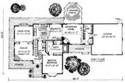 European Style House Plan - 5 Beds 3.5 Baths 2744 Sq/Ft Plan #312-439 