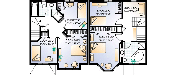 Dream House Plan - Traditional Floor Plan - Upper Floor Plan #23-2051