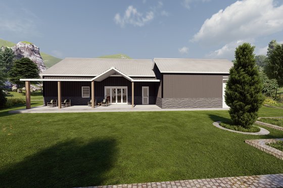 Exterior - Other Elevation 6 for Barndominium House Plan #1107-7 - 4 bed, 2.5 bath