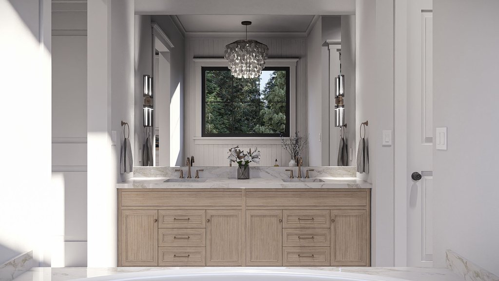 Interior - Master Bathroom for Traditional House Plan #455-787 - 4 bed, 4 bath